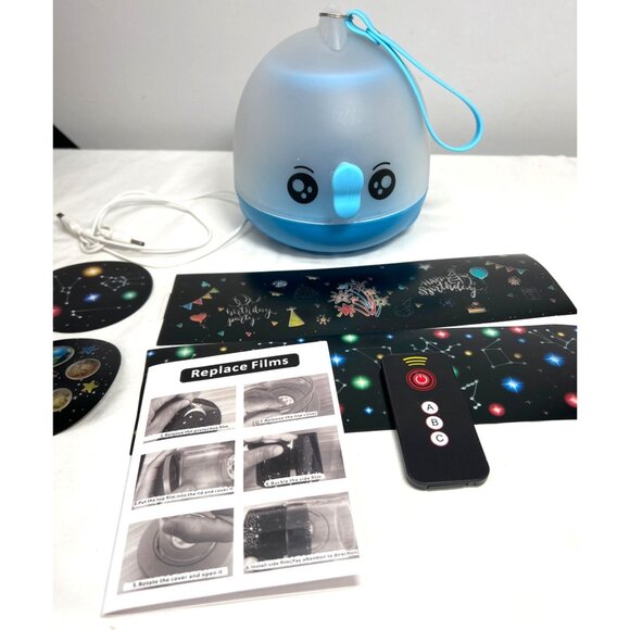 WINICE Lucky Fish Blue Light/Projector Lamp W/Replaceable Films 3D Wireless - Picture 5 of 5